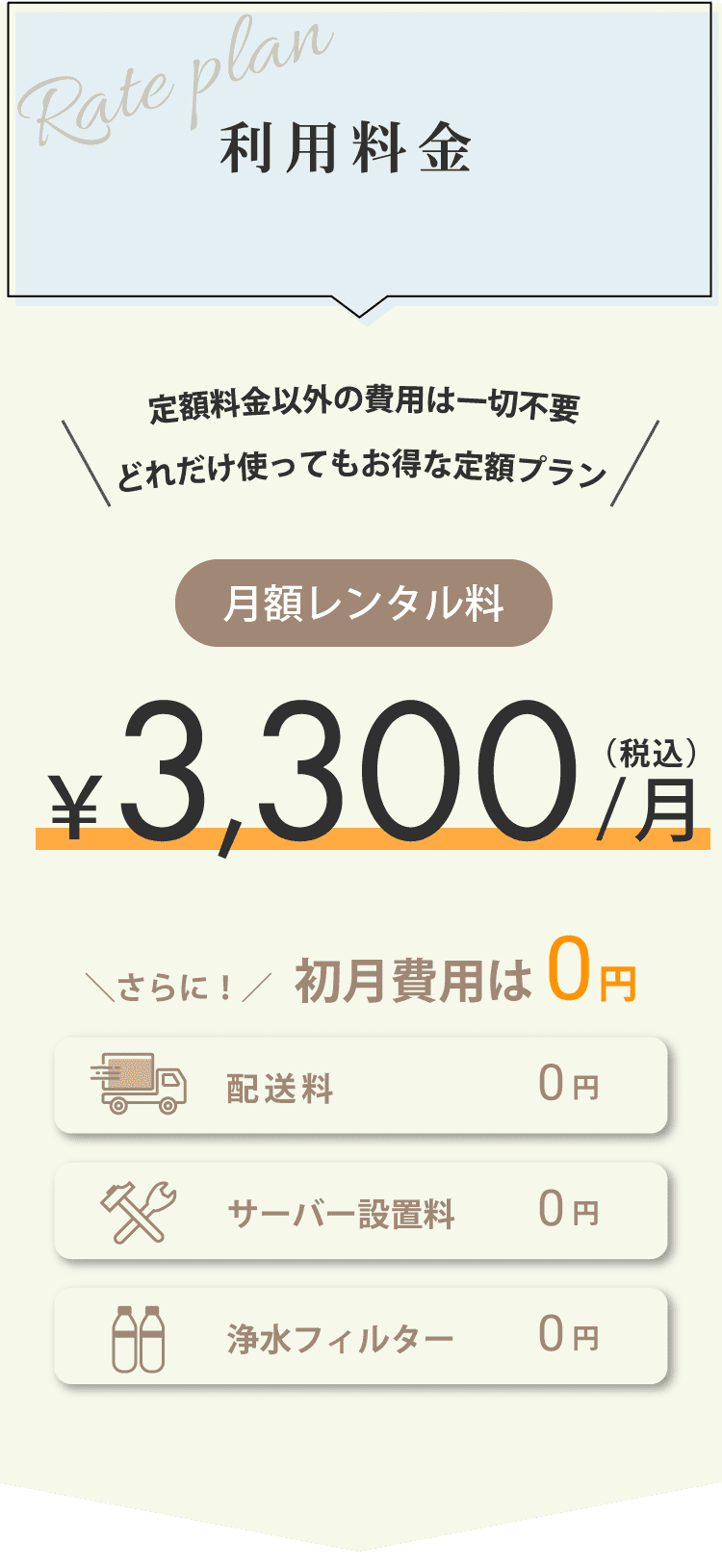 ウォーターワンクリア　サーバー設計
